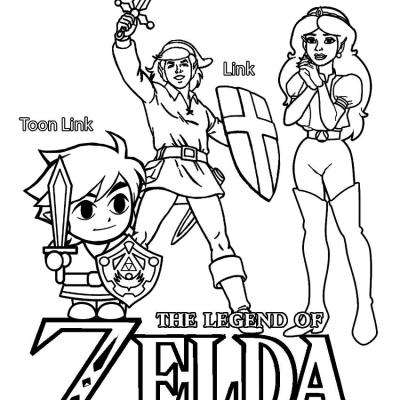 Ourcoloringpage The Legend Of Zelda 38