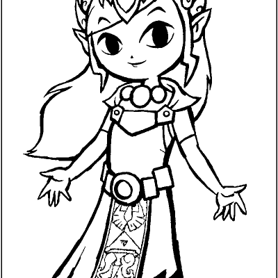 Ourcoloringpage The Legend Of Zelda 3