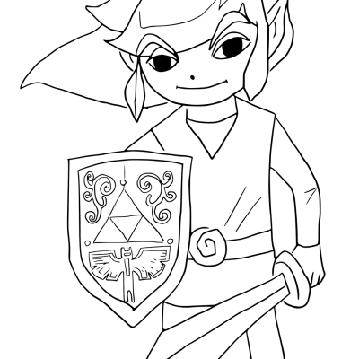 The Legend of Zelda Coloring Pages - Embark on an Epic Coloring Adventure in the Kingdom of Hyrule!