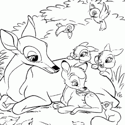 Ourcoloringpage Bambi 9