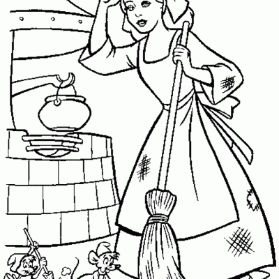 Ourcoloringpage Cinderella 5